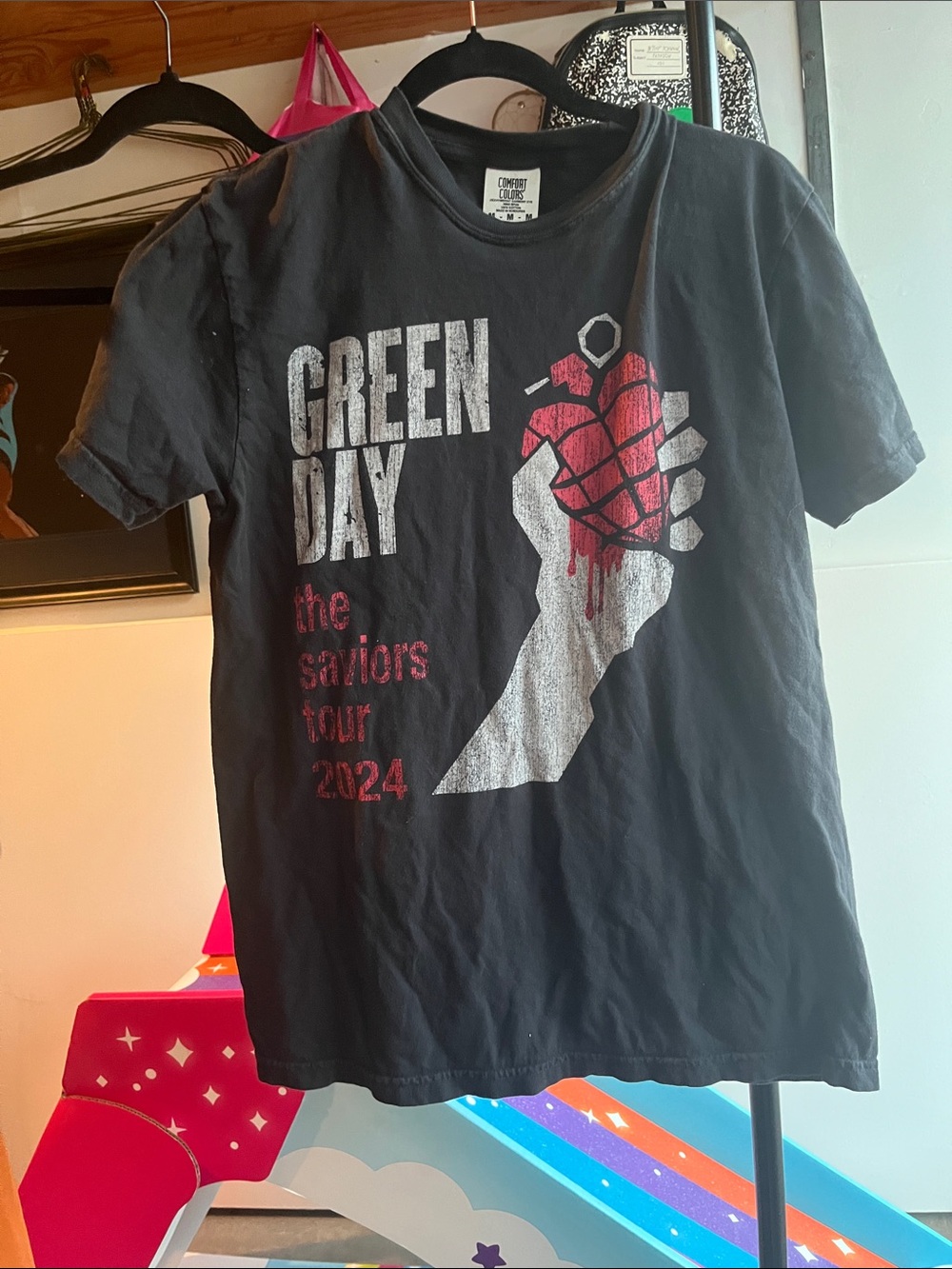 Black Graphic Tour T‑Shirt - The Saviors Tour 2024